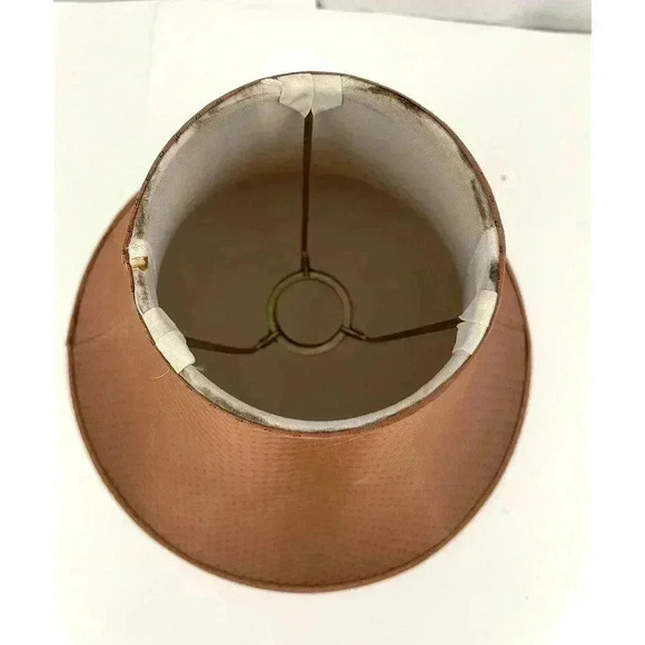 Brown Fabric Bell Shaped Lamp Shade 4"x11"x8.5" - Picture 3 of 9